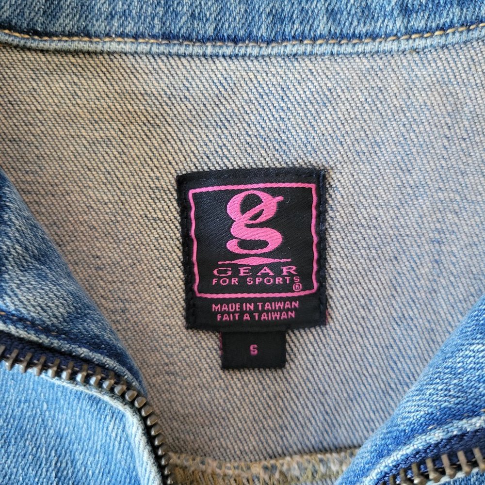 Women’s Jean Jacket. S, Gear for Sports. Day of the Dead vintage, unique.  EUC - Picture 3 of 8